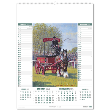 Working Horse Wall Calendar